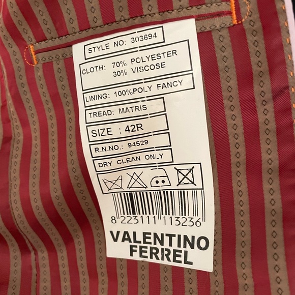Valentino Red and Tan Striped Jacket - Picture 5 of 9